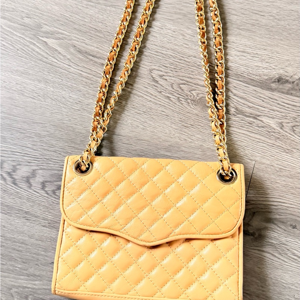 Rebecca Minkoff Quilted Tan Shoulder Bag